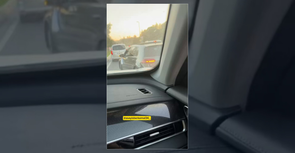 Küçükçekmece’de düğün konvoyu yol kesti