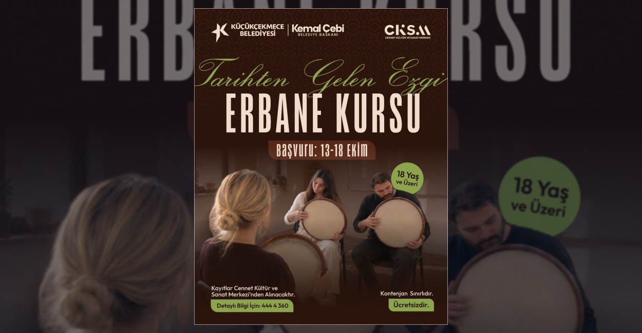 Küçükçekmece’de Ücretsiz Erbane Kursu Başlıyor
