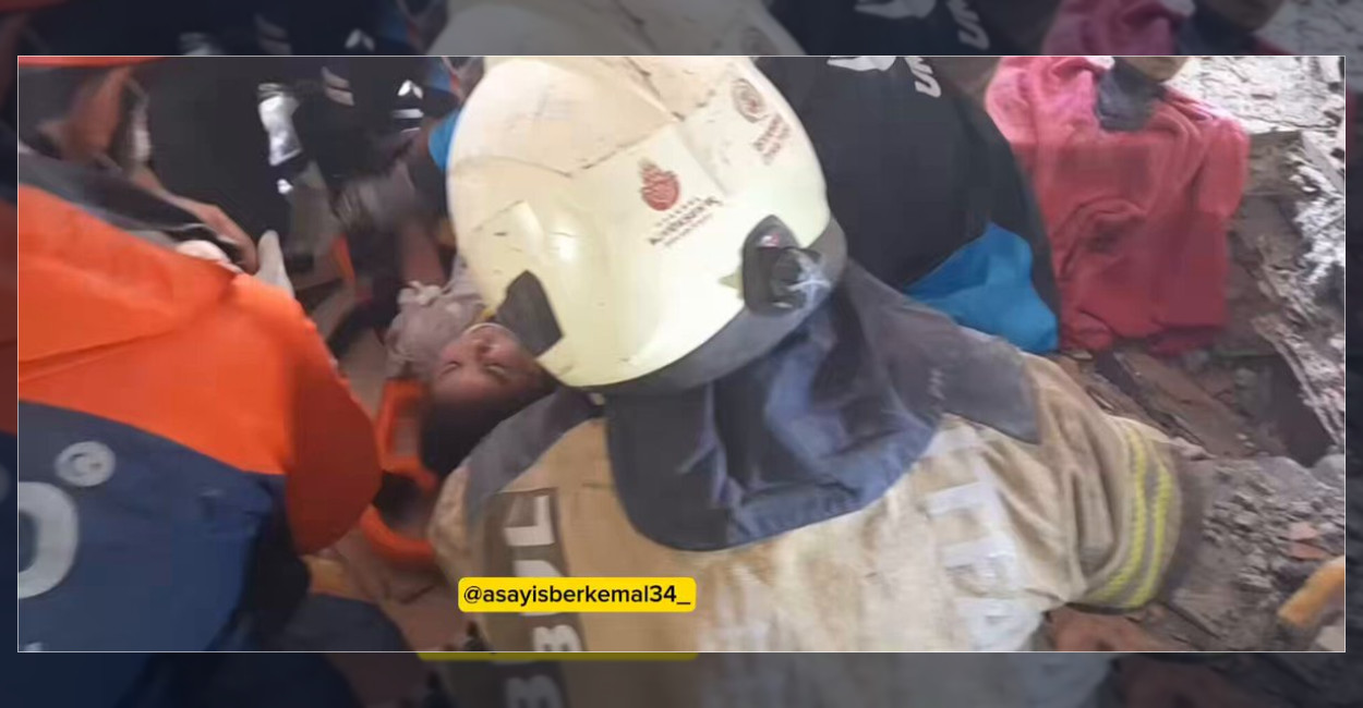 Maltepe’de Çöken 7 Katlı Binada Kurtarma Anları