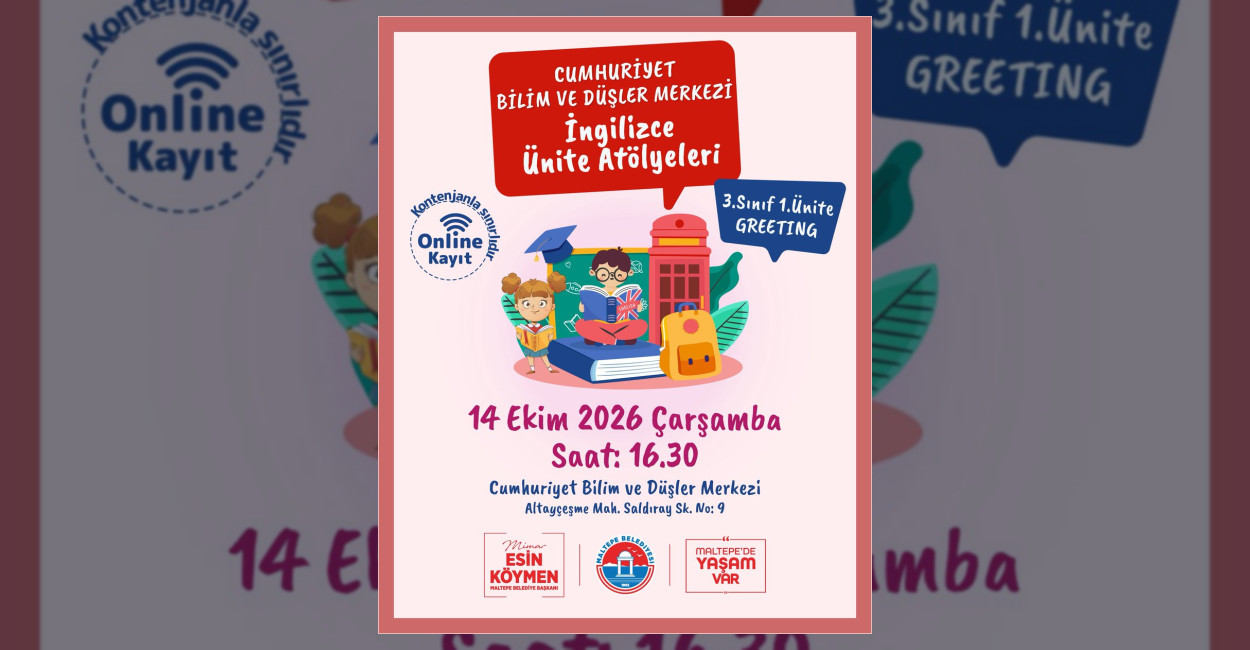 Maltepe’de İngilizce atölyesi başlıyor