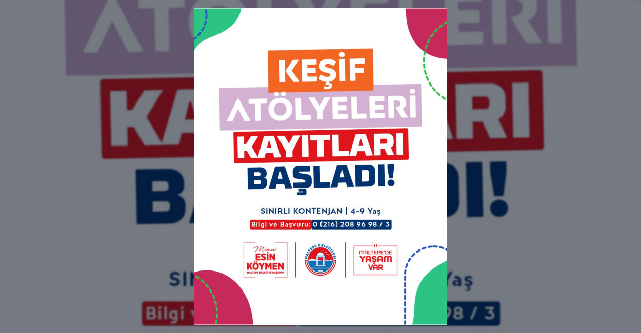 Maltepe’de Keşif Atölyeleri Kayıtları Başladı