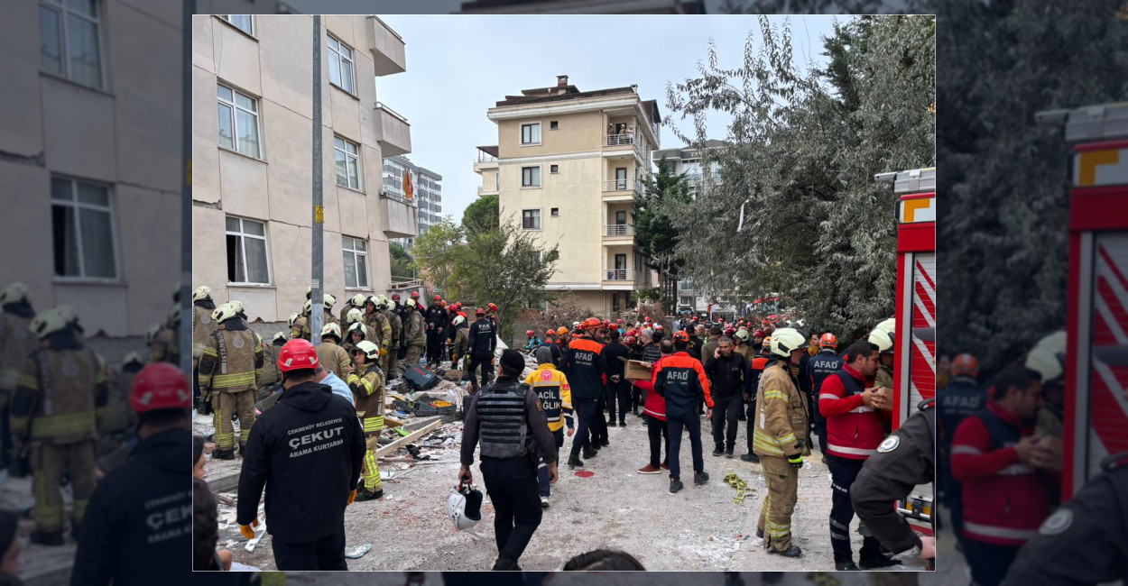 Maltepe’de Yedi Katlı Bina Çökmesi Sonrası Çalışmalar