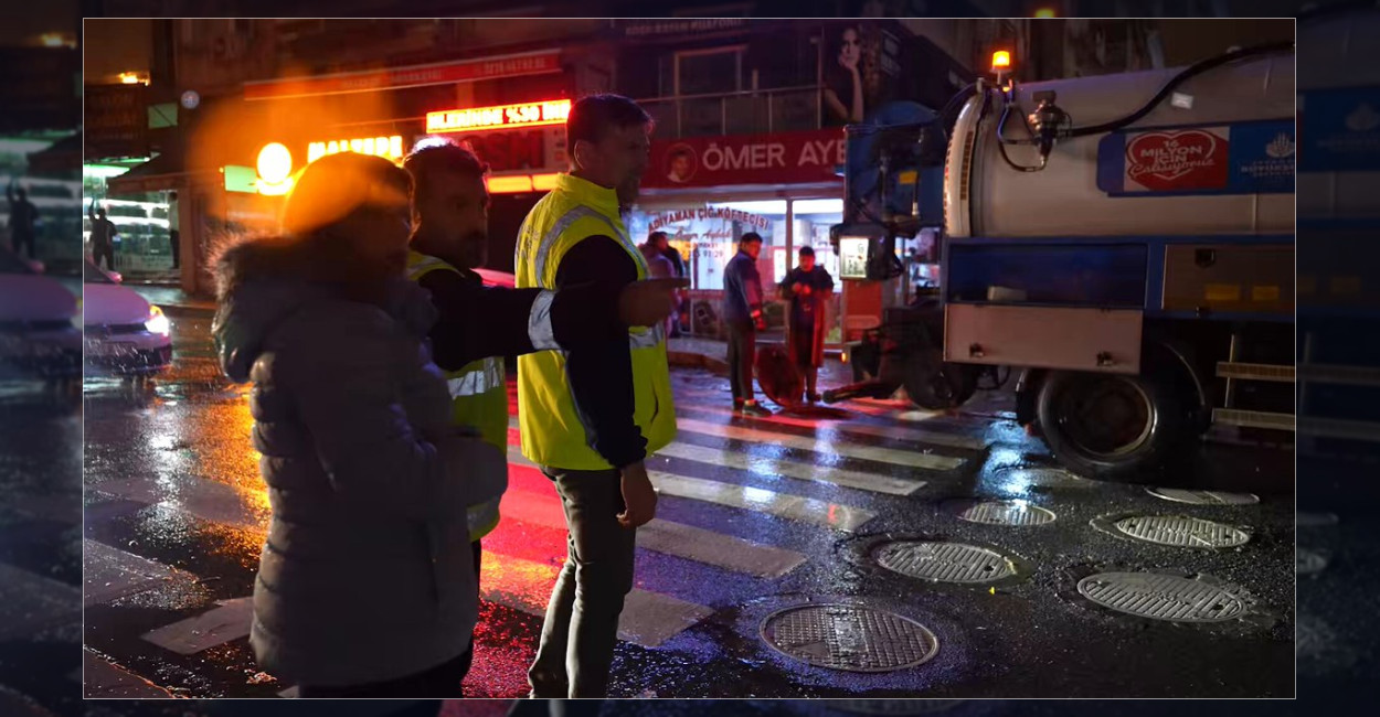 Maltepe Belediyesi Fırtına ve Yağışa Karşı Görevde