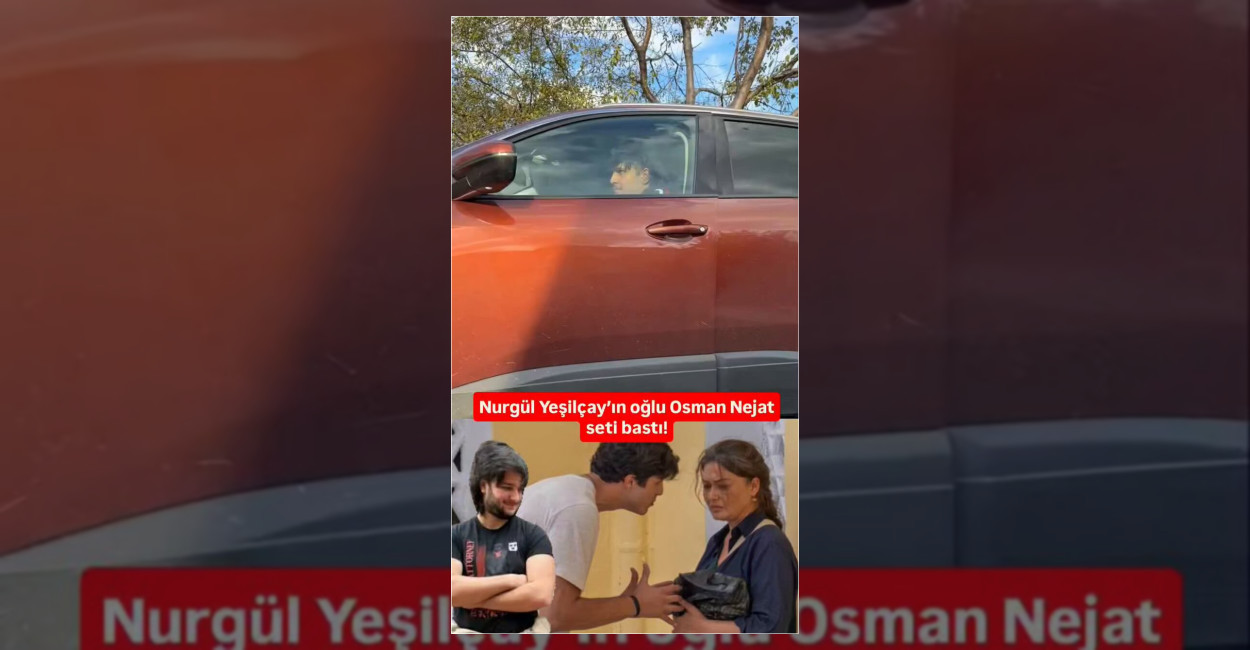 Nurgül Yeşilçay’dan Ömür Usta Dizisi Setinde Oğullu Video