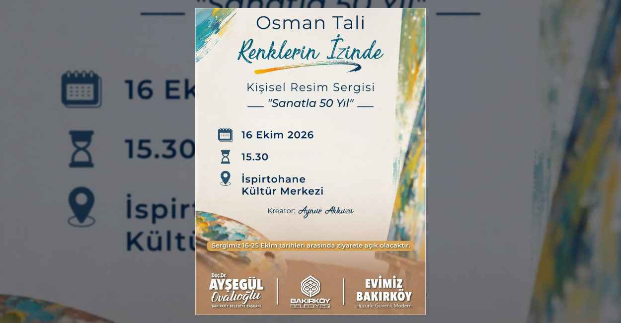Osman Tali’nin 50. Yıl Resim Sergisi Açılıyor