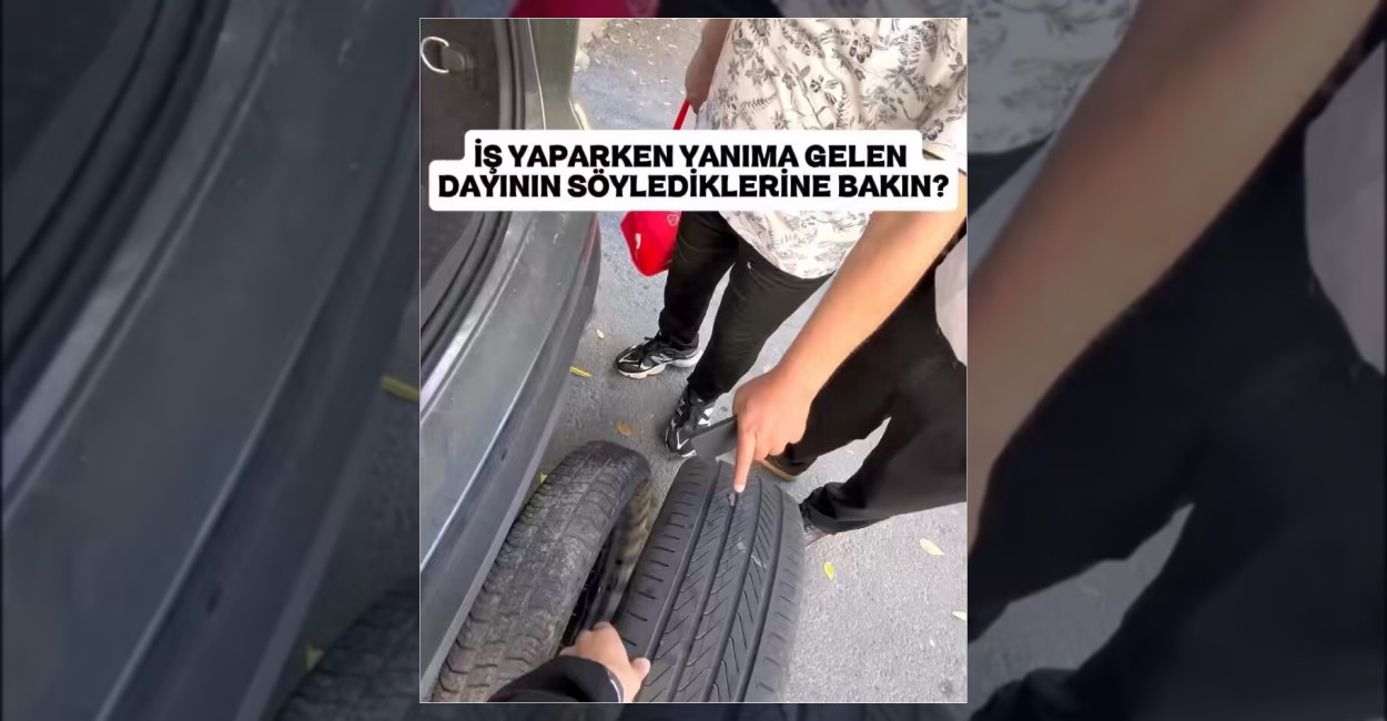 Oto Lastikçiden Kendisine İşi Öğretmeye Çalışana Tepki