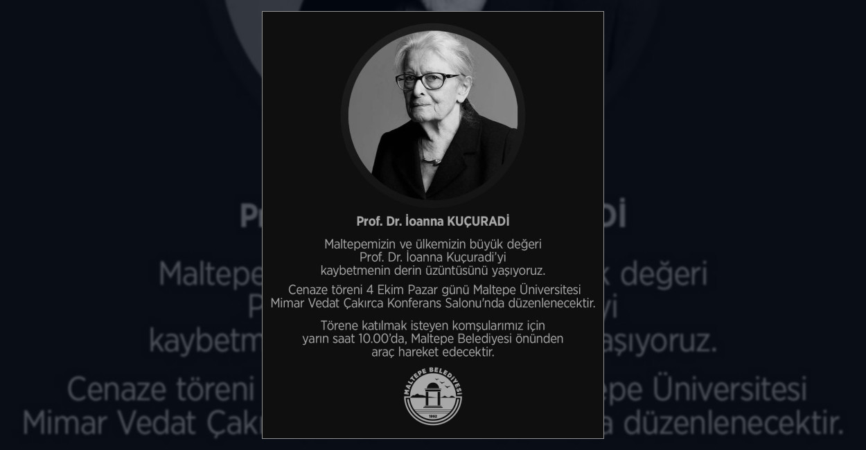 Prof. Dr. Ioanna Kuçuradi Vefat Etti