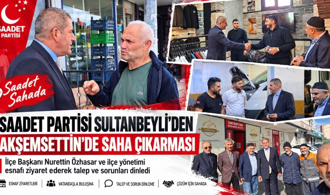  Saadet Partisi Sultanbeyli İlçe Başkanı Nurettin Özhasar ve ilçe yönetimi,