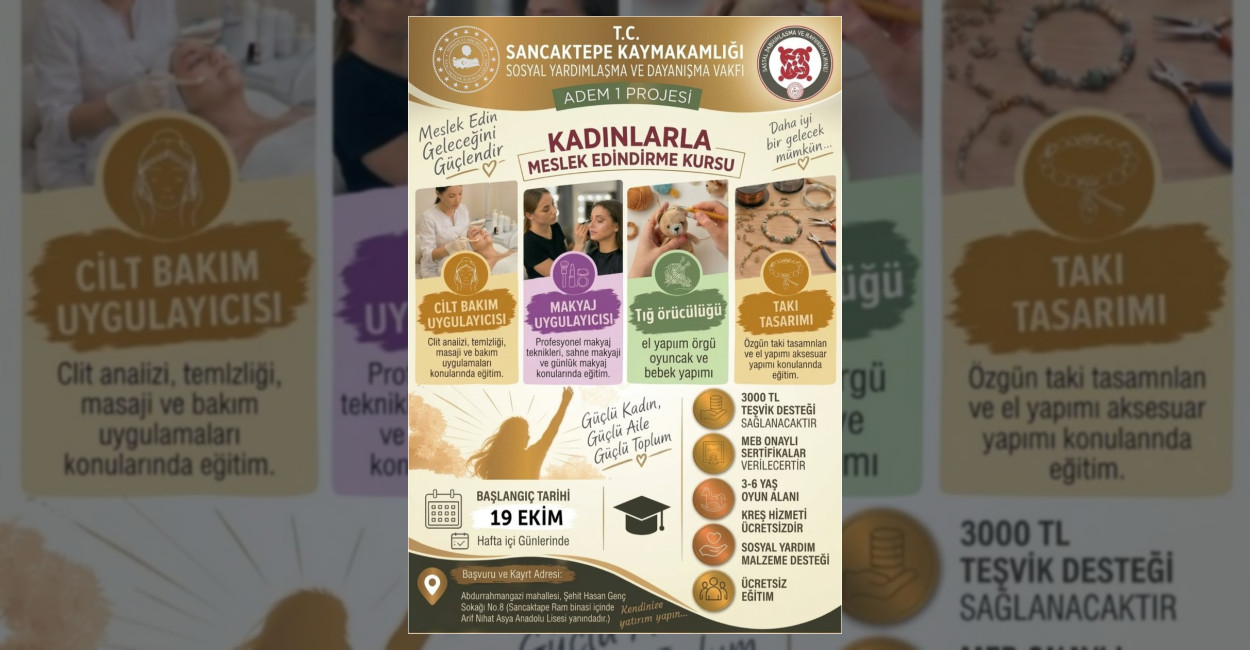 Sancaktepe’de Kadınların Mesleki Gelişimine Destek