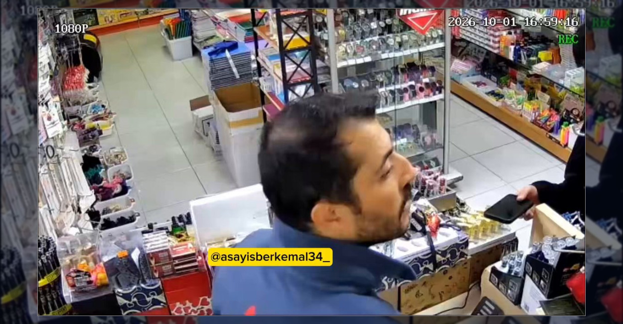 Sancaktepe’de Market Hırsızlığı Kamerada