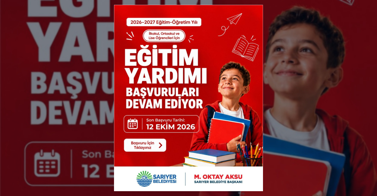 Sarıyer’de Eğitim Yardımı Başvuruları Sürüyor