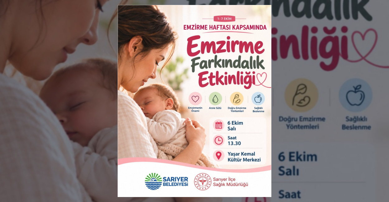 Sarıyer’de Emzirme Haftası Etkinliği Düzenleniyor