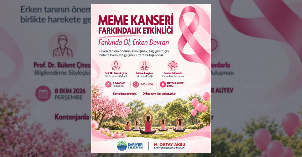 Sarıyer’de Meme Kanserine Karşı Farkındalık Etkinliği