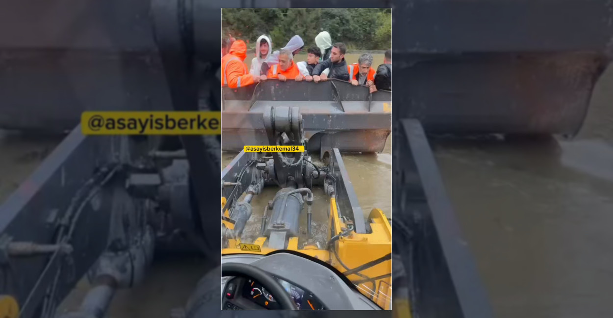 Sarıyer Ayazağa’da Selde Mahsur Kalan İşçiler Kurtarıldı