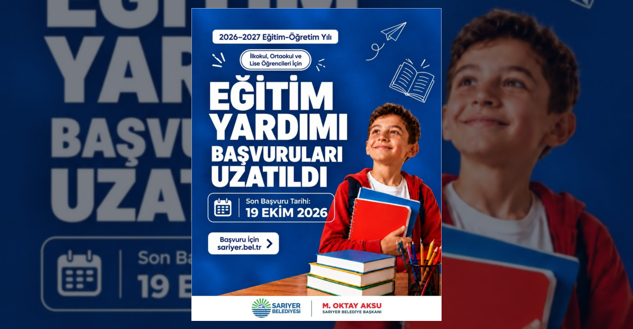Sarıyer Belediyesi Eğitim Yardımı Başvuruları Uzatıldı