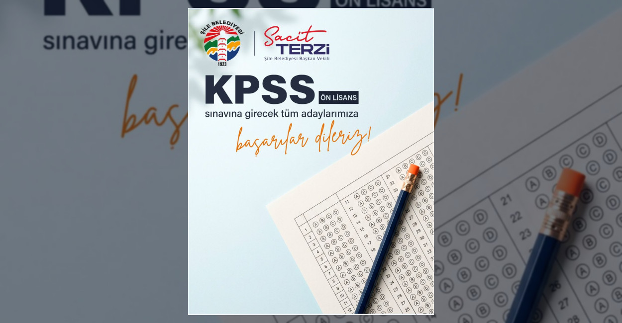 Şile Belediyesi’nden KPSS Adaylarına Başarı Mesajı