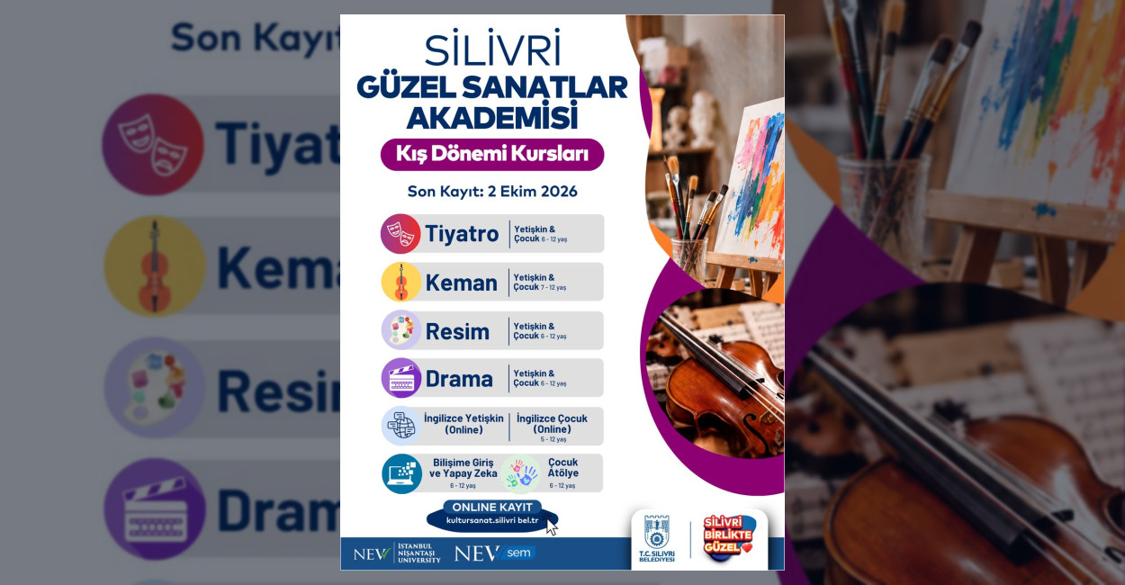 Silivri Güzel Sanatlar Akademisi Kış Dönemi Kayıtları Başlıyor