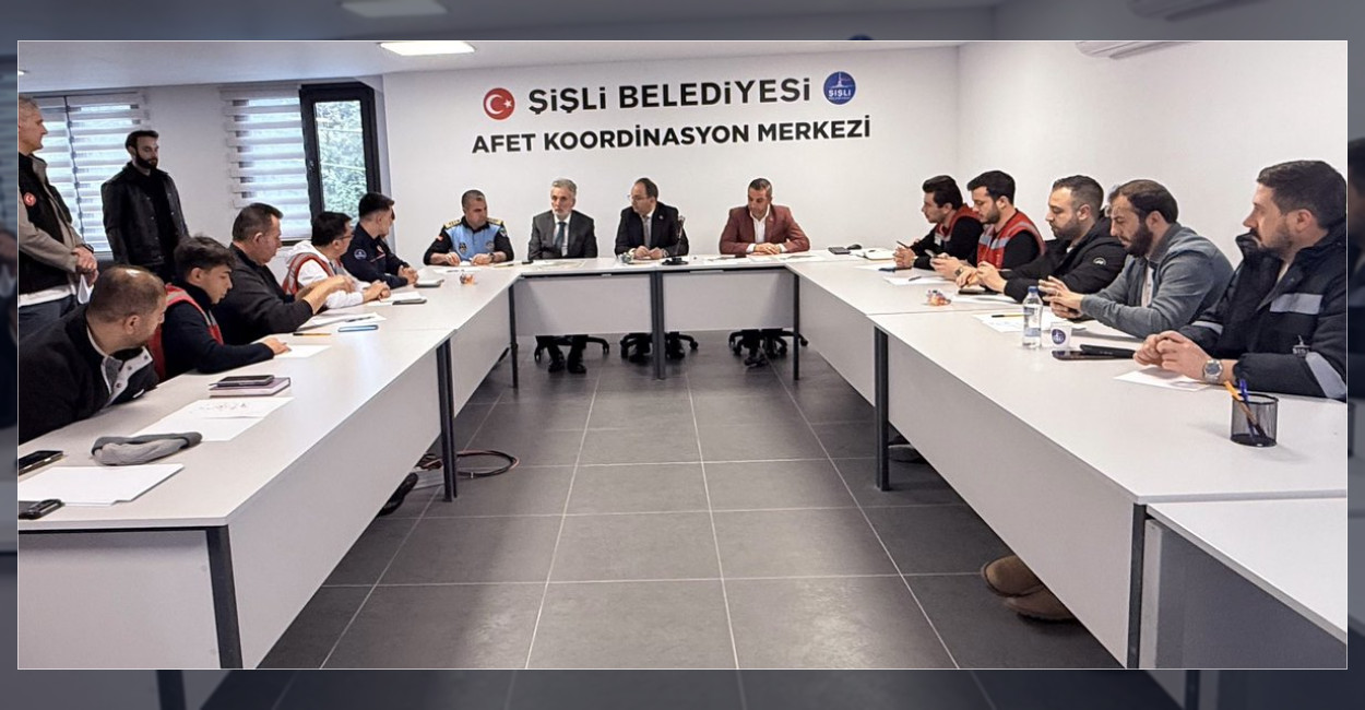 Şişli’de Yoğun Yağış Sonrası Afet Koordinasyon Toplantısı
