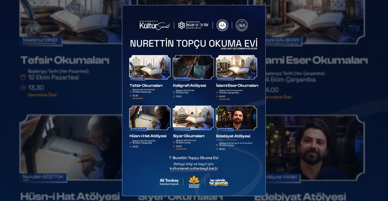 Sultanbeyli’de Güz Dönemi Atölyeleri Başlıyor