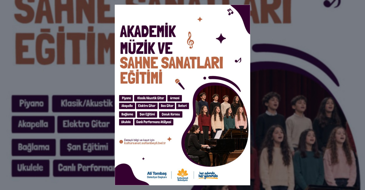 Sultanbeyli’de Müzik ve Sahne Sanatları Eğitimi Başlıyor