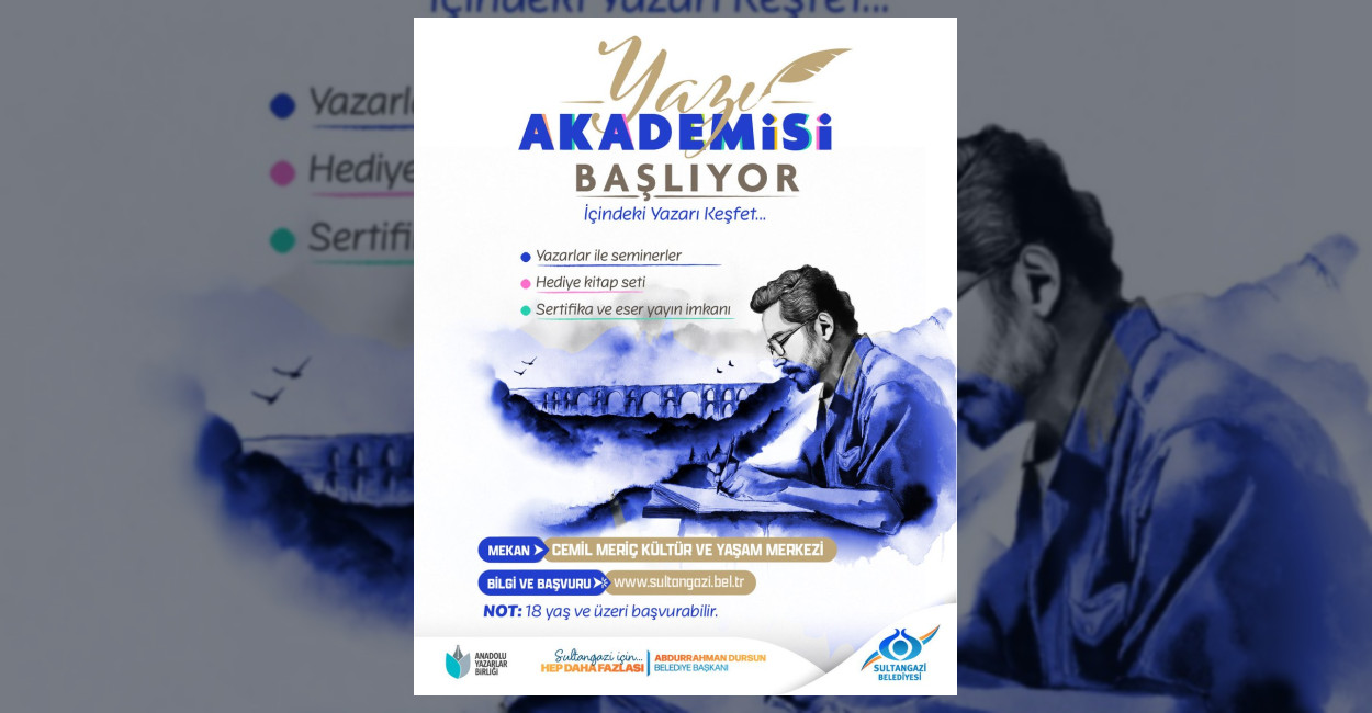 Sultangazi Yazı Akademisi Yeni Dönem Kayıtlarını Başlattı