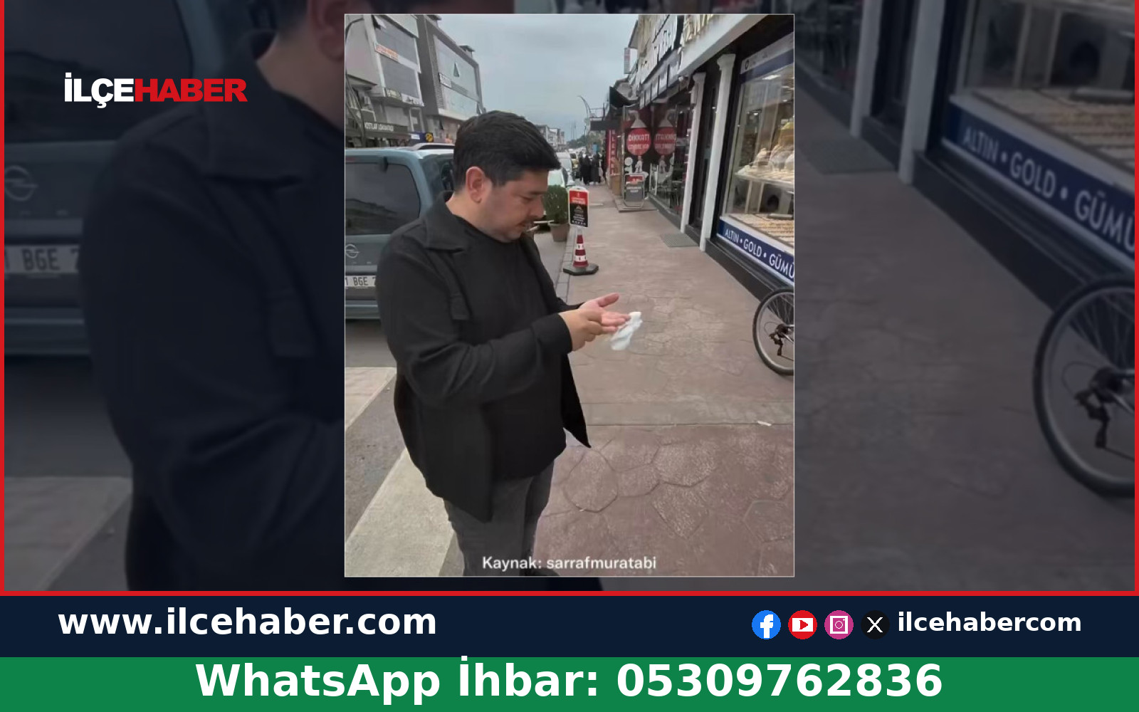 Kendi kuyumcusuna sahte ve gerçek altınla gitti